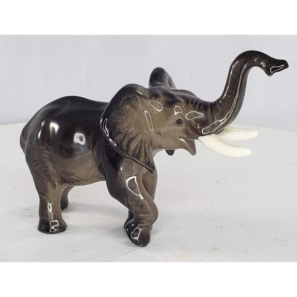 Hagen Renaker Mama Elephant Trunk Up Miniature Figurine - Picture 4 of 7